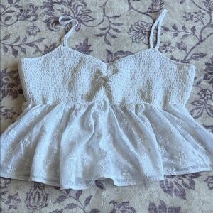 American Eagle White Tank XL